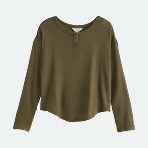 NWT Long Sleeve Waffle Tunic Top